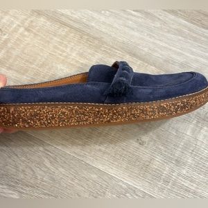 Lucky brand blue suede mules